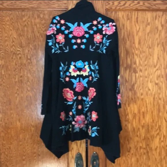 JOHNNY WAS Iryah Wrap Sweater Size M Romantic Feminine NEW WITH TAGS - Picture 7 of 12